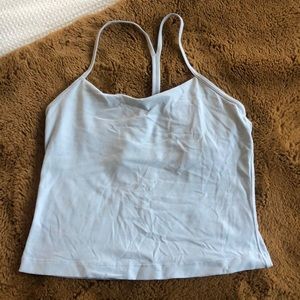 cropped lululemon power y tank